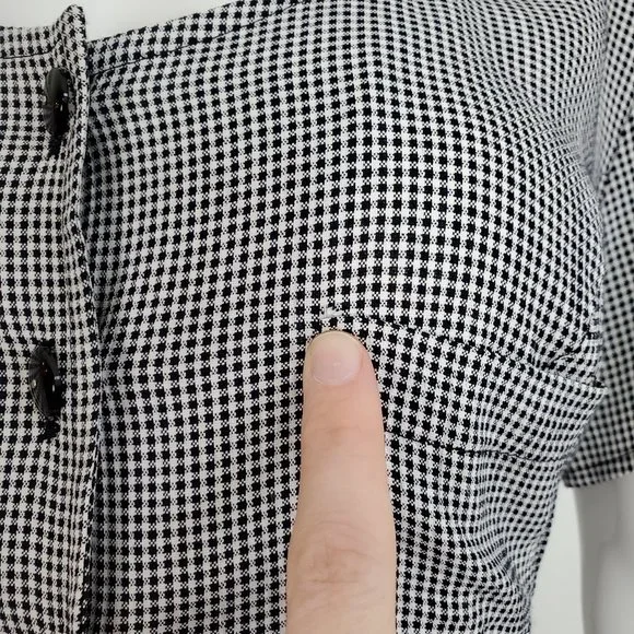 HELD Vintage 90's Black Gingham Maxi Dress - Picture 8 of 10